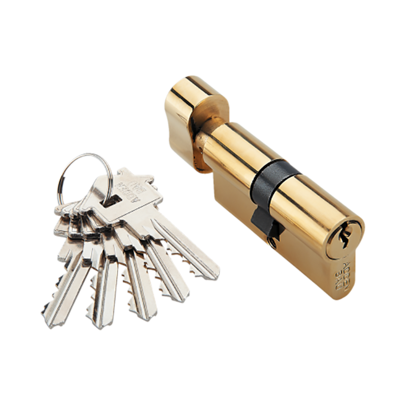 Ключевой цилиндр ключ-завертка CYL 5-60 KNOB GOLD